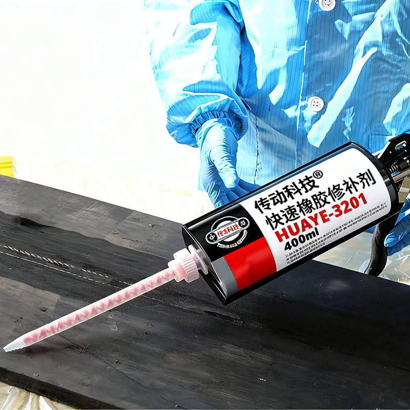 HUAYE-3201 conveyor belt repair adhesive application