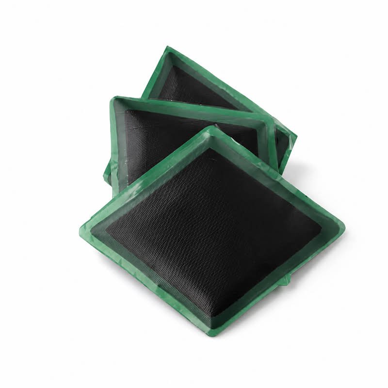 Wear-resistant rubber conveyor belt repair patch