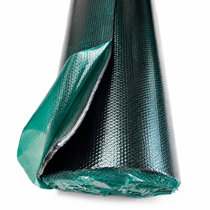 Close-up of HUAYE uncured cover rubber black film texture