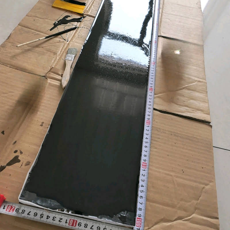 Conveyor belt surface after repair with HUAYE-301